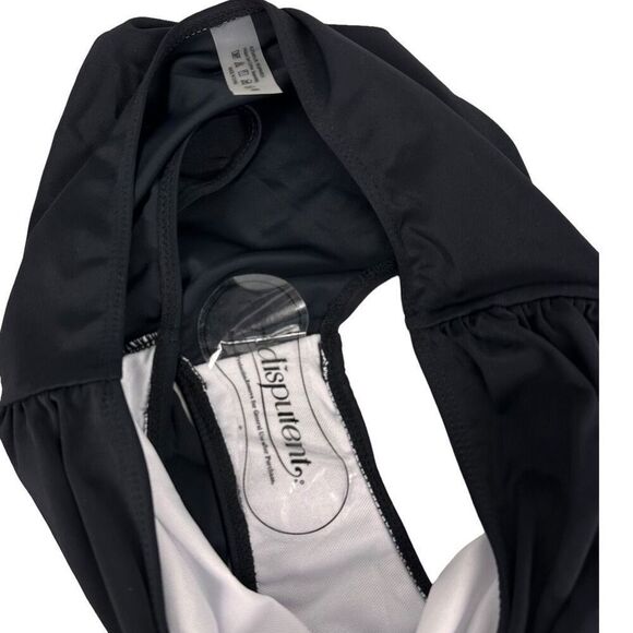 Medium Black Ruched Swim Brief - Picture 4 of 4
